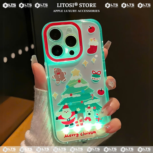 LTS® Merry Christmas Tree Glowing Phone Case